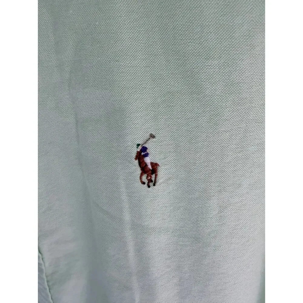 Ralph Lauren Light Green Classic Fit Oxford Shirt-Size XL